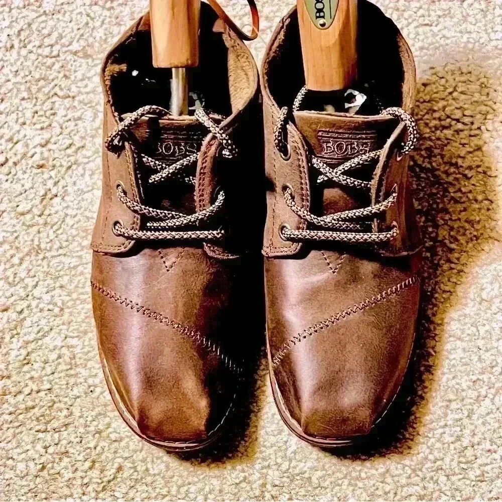 🌼🌸 BOBS From Skechers Chill Lugs Brown Ankle Chukka Boots-Size 6.5🌼🌸 - Picture 3 of 10